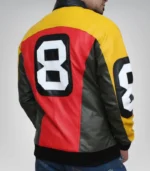 8 Ball Leather Bomber Jacket for Men – Iconic Puddy Inspired Style - Image 5