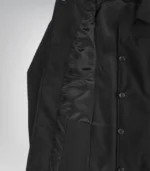 Women’s Black Lightweight 3/4 Length Button Down Car Coat - Image 5