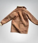 Premium sheepskin leather coat – women’s handmade 70s winter fashion