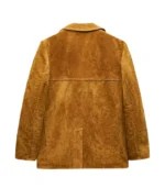 Western-inspired leather blazer – brown suede cowgirl jacket