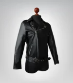 Men’s 90s Vintage Black Biker Leather Jacket Double Rider Style Handmade Top-Grain Cowhide Moto Jacket Retro Motorcycle Coat Birthday Gift for Him