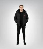 Black Trapstar Irongate Puffer Jacket Gloss