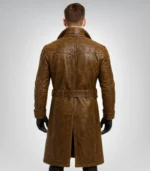 Fallout 3 Colonel Autumn trench coat – brown leather cosplay costume