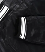 Classic black aviator bomber for men – American heritage leather jacket