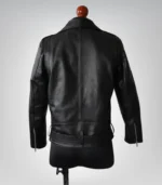 Classic men’s vintage biker jacket – 90s double rider cowhide leather coat