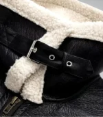 Winter outfit featuring women’s brown faux shearling B3 bomber jacket as stylish gift idea