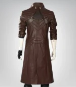 Premium Devil May Cry Dante cosplay jacket – red leather design