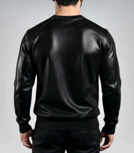 Women’s cashmere leather sweater – premium limited edition design