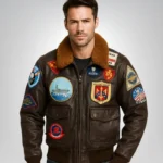 Top Gun Maverick bomber jacket – pilot style leather jacket