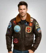 Top Gun Maverick bomber jacket – pilot style leather jacket