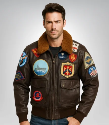 Top Gun Maverick bomber jacket – pilot style leather jacket