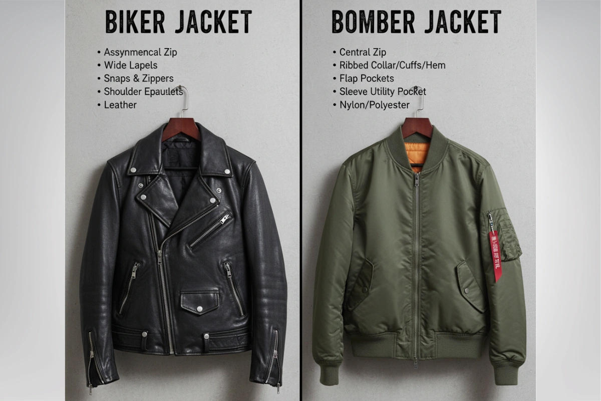 Leather Bomber Jacket