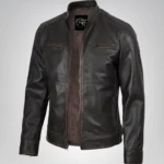 Men’s premium lambskin leather biker jacket