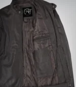 Men’s Dark Brown Cowhide Leather Motorcycle Jacket Premium Biker Style - Image 4