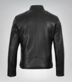 Timeless Black Motorcycle Jacket for Men, Crafted from Real Leather - Image 4