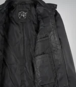 Matte Black Men’s Leather Motorcycle Jacket - Image 6