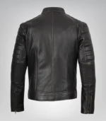 Men’s Distressed Brown Motorcycle Leather Jacket Biker Design - Image 6