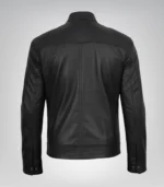 Men’s Motorcycle Black Jacket Genuine Leather Biker Style - Image 6