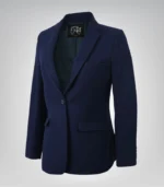 Women’s navy blue wool blend blazer