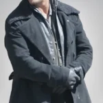Tom Hardy Taboo Black Wool Trench Coat – Sherpa Collar Vintage Overcoat