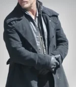 Tom Hardy Taboo Black Wool Trench Coat – Sherpa Collar Vintage Overcoat