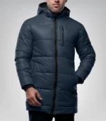 Alton Blue Men’s Hooded Puffer Coat Insulated Winter Parka, Water & Wind Resistant Jacket - Image 2