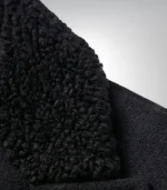 Men’s 1920s Gangster Black Wool Overcoat Shelby Style Long Coat - Image 3