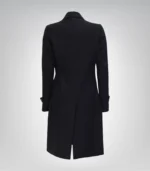 Stephany Women’s Black Double-Breasted Wool Coat Classic Winter Outerwear - Image 3