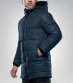 Alton Blue Men’s Hooded Puffer Coat Insulated Winter Parka, Water & Wind Resistant Jacket - Image 3