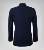 Stylish women’s navy blue wool blend blazer