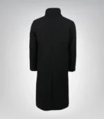Darryl Men’s Black Notch Lapel Wool Coat with Detachable Vest - Image 4