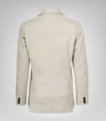 Women’s Off-White Real Lambskin Leather Blazer - Image 6