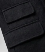 Men’s 1920s Gangster Black Wool Overcoat Shelby Style Long Coat - Image 6