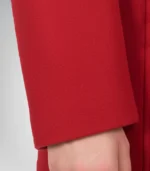 Scarlet Women’s Red Double-Breasted Wool Peacoat - Image 6