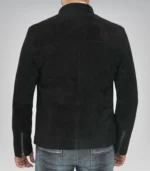 Men’s Classic Black Suede Biker Jacket Premium Real Suede Motorcycle Style - Image 6