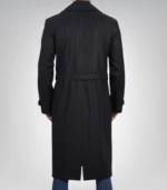 Kenney Men’s Double-Breasted Black Wool Coat Premium Modern Fit Overcoat - Image 7