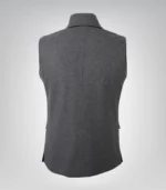 Lester Men Black and Gray Reversible Wool Vest - Image 7