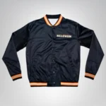 1978 John Carpenter’s Halloween Black Varsity Jacket Classic Movie Satin Jacket