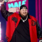 2023 CMT Music Awards Jelly Roll Black and Red Varsity Jacket