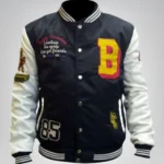 Bobby Tarantino Satin Bomber Jacket Logic Inspired Black & White Jacket