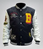 Bobby Tarantino Satin Bomber Jacket Logic Inspired Black & White Jacket