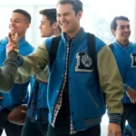 13 Reasons Why Justin Foley Liberty High Blue Varsity Jacket