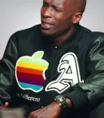 Black wool and vegan leather varsity jacket – Chad Johnson Ochocinco