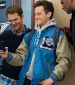 13 Reasons Why Justin Foley Liberty High Blue Varsity Jacket - Image 2