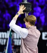 2024 Australian Open Jannik Sinner Brown & White Fleece Jacket - Image 5