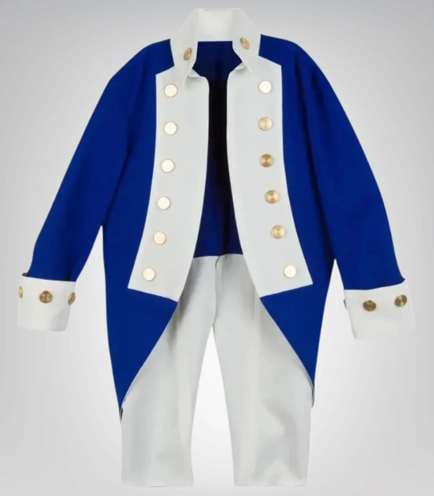 1 Deluxe Kids American Revolutionary War Style Uniform Jacket - Image 1