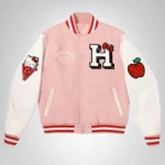 Hello Kitty Inspired Apples ‘H’ Varsity Jacket