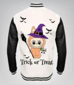 Labubu Inspired Halloween Trick-or-Treat Varsity Jacket - Image 2