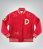 Captain Maggie Quinn Inspired Red Varsity Jacket – Going Dutch Style