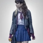 Amy Knightly Inspired Black Leather Jacket – The Jetty Season 1 Style